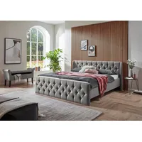 Atlantic Home Collection Polsterbett »TAMINA mit Chesterfieldoptik Kopf- und