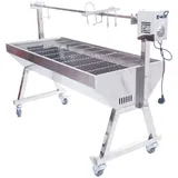 GS Multitrade Spanferkelgrill mit Motor - Grillwagen Edelstahl 150 cm höhenverstellbar