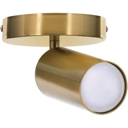 Activejet SPECTRA einzelne goldene Deckenleuchte GU10 für Wohnzimmer, vertieft,
