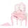 Bayer Chic 2000 Schminktisch 31 x 100 x 31 cm Holz rosa/pink