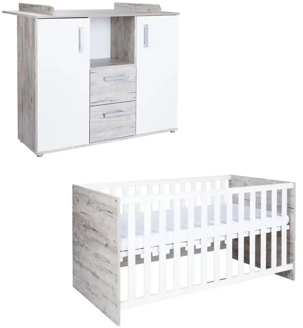 Babyzimmer 2er-Set  Bennet , mehrfarbig , Maße (cm): B: 257 H: 173