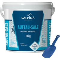 8 x SALPINA Auftausalz 10kg im Eimer (80kg) | hochwirksames und schnellwirkendes Streusalz | zum Auftauen von Schnee und Eis | reinstes Siedesalz (99.6% NaCl) | 100% biologisch abbaubar