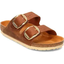 Birkenstock Arizona Big Buckle Nubukleder geölt schmal cognac 39