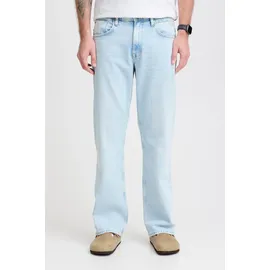 Blend Loose-fit-Jeans "BHFLAKE LOOSE FIT JEANS", Herren, Gr. 29, Länge 32, blau (denim light blau), Denim/Jeans, Obermaterial: 100% Baumwolle, Abriebeffekte, relaxed fit knöchellang, Jeans