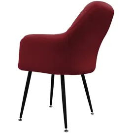 ECD Germany ECD-Germany Esszimmerstuhl Bordeaux, Metall, 60x84x58 cm, Wohnzimmer, Hocker, Sitzhocker