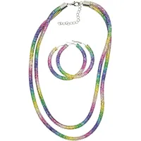 COLLEZIONE ALESSANDRO Schmuckset "Rainbow", Damen, bunt (multi), COLLEZIONE ALESSANDRO, Schmuck_Sets Schmuckset