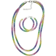 COLLEZIONE ALESSANDRO Schmuckset "Rainbow", Damen, bunt (multi), COLLEZIONE ALESSANDRO, Schmuck_Sets Schmuckset