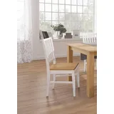 Home affaire Esszimmerstuhl Ruanda Holzstuhl (Set, 4 St), im 2er, 4er oder 6er-Set, Küchenstuhl weiß