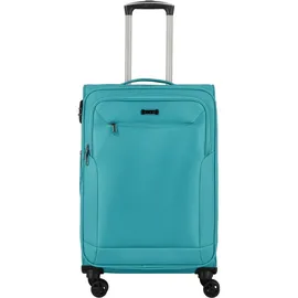 d & n Travel Line 6864 4-Rollen Trolley 66 cm / 63 l petrol