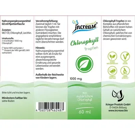 increase naturally Liposomales Chlorophyll Öl 60 ml
