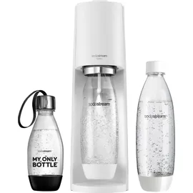 Sodastream Terra white + PET-Flasche 0,5 l + 2 PET-Flaschen 1 l + Zylinder