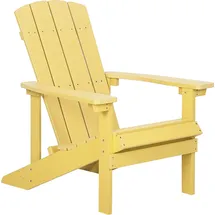Beliani Muskoka Gartenstuhl 60 x 80 x 100 cm gelb