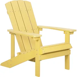 Beliani Muskoka Gartenstuhl 60 x 80 x 100 cm gelb
