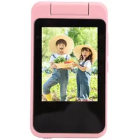 Digitalkamera, 1080P 48 MP Kamera mit 2,8 Zoll IPS-Touchscreen, Kinderkamera mit MP3-Musik-Player, Kompakte Kleine Kamera für Jungen, Mädchen, Kinder (PINK)