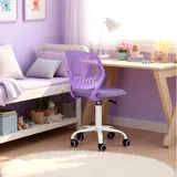 FurnitureR Komfort Drehstuhl Höhenverstellbar 360 Grad Drehung Stoffbezug PP Rücken PU Rollen 130kg Für Stillzimmer