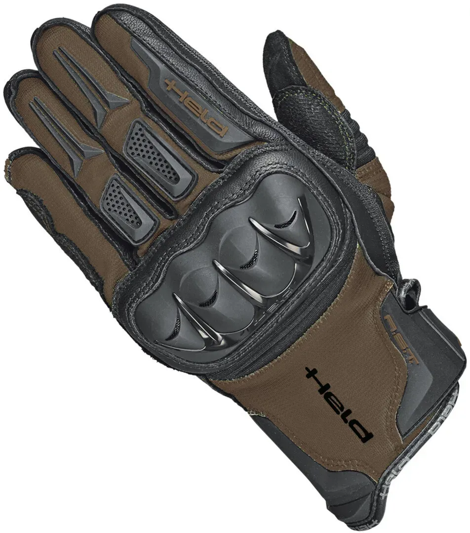 Held Sambia Adventure Motorrad Handschuhe, braun, Größe L für Männer