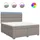 vidaXL Boxspringbett 180 x 200 cm Taupe