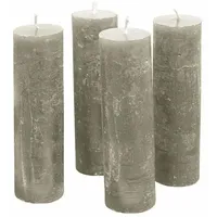 Loberon Kerze 4er Set Muriel, von Hand Gearbeitet, Geruchslos,
