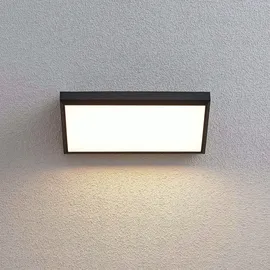 LINDBY Außenwandleuchte Kunststoff 13,8 cm 1 x 18 W LED schwarz