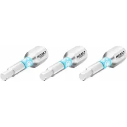 HAZET Bit Sechskant massiv 6,3 (1/4 Zoll), Innen-Sechskant Profil, 3 mm, Anzahl Werkzeuge: 3