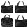 Samantha look Henkeltasche echt Leder, Made in Italy, schwarz