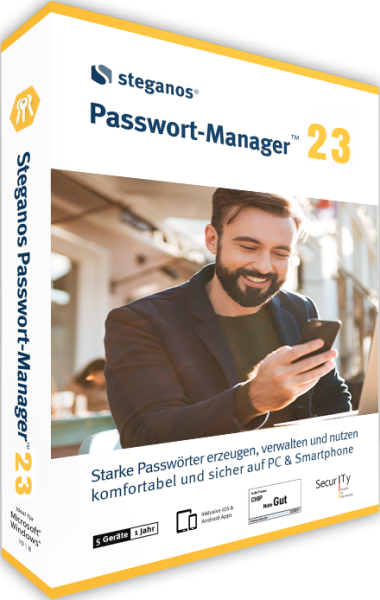 Steganos Passwort Manager 23 | Download + Produktschlüssel bei Bestsoftware.de