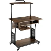 Tectake Schreibtisch Fife Dunkelbraun