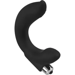 Aufregender Analvibrator, Silikon, 18 cm, schwarz