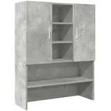 vidaXL Waschmaschinenschrank Betongrau 70,5x25,5x90 cm