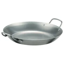 GSW Paellapfanne Gastro traditionell Lyoner-Eisen 40 x 5,2cm, induktionsgeeignet, backofenfest