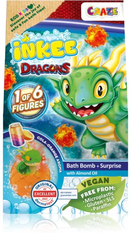 Craze INKEE Dragons Badebombe 1 St.