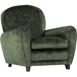 GUTMANN FACTORY Sessel "Falko" Gr. Velours-Polyester, Beine antikfarben, B/H/T: 89 cm x 84 cm x 94 cm, grün (smaragdgrün) Einzelsessel Gestell antikfarben oder eiche natur