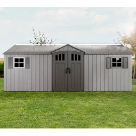 Lifetime Gerätehaus Neptun 2,43 x 6,1 x 2,41 m dunkelgrau
