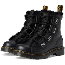 Dr. Martens Airwair 1460 Lace to Toe Fur Lined Nappa Leather Lace Up Boots Damen schwarz, 40 EU