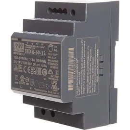 MeanWell MEAN WELL HDR-60-12 Hutschienen-Netzteil (DIN-Rail) 12 V/DC 4.5 A 54 W Anzahl Ausgänge:1 x Inhalt 1 St.
