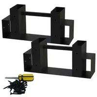 SCHMIDT security tools Holzstapelhilfe Holz 33,5 x 9,5 x 15 cm Schwarz