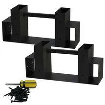 SCHMIDT security tools Holzstapelhilfe Holz 33,5 x 9,5 x 15 cm Schwarz