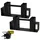 SCHMIDT security tools Holzstapelhilfe Holz 33,5 x 9,5 x 15 cm Schwarz