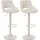 MCW Barhocker N64 2er Set drehbar höhenverstellbar  Weiß