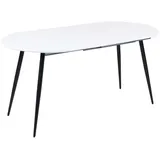 Beliani Staverton 120/160 x 76 x 80 cm weiß/schwarz