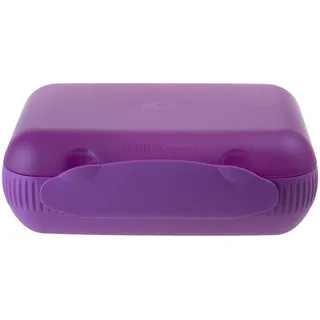 Tupperware Lunchbox mit Trennwand Brotbox lila (inkl. 1x Magnet-Raupe)