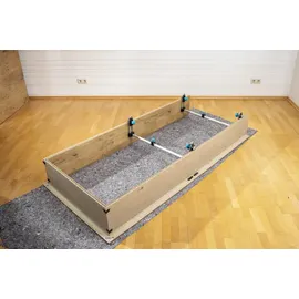 WOLFCRAFT Türfutterstrebe Aluminium 60-100 cm grau/türkis