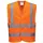 PORTWEST Warnschutzweste mit Schulterband und doppeltem Bauchband, Größe: 4X/5X, Farbe: Orange, C370ORR4X/5X