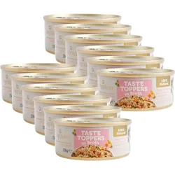 Applaws Taste Toppers Natural Wet Dog Food mit Huhn, Schinken und Gemüse 12x156g