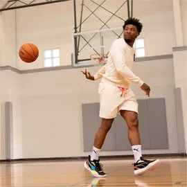 Puma Playmaker Pro Basketballschuhe Unisex jet black/lime squeeze 44.5 (UK 10)