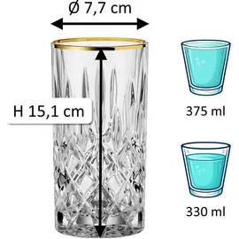 Nachtmann Noblesse Gold Longdrinkglas 0,375 l 2 St.