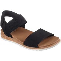 SKECHERS Damen Desert Kiss Flache Sandale mit niedrigem Obermaterial, Schwarz, 37 EU