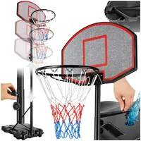 Tectake tectake® Basketballkorb, freistehend, mit Rückwand und Ständer, Korbhöhe