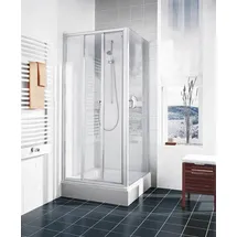 Kermi IBIZA 2000 Gleittür mit Festfeld weiß, 2000x750mm