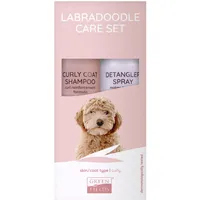 Greenfields Hundeshampoo Geschenk Set für Labradoodle (lockiges Fell) - 2 x 250 ml